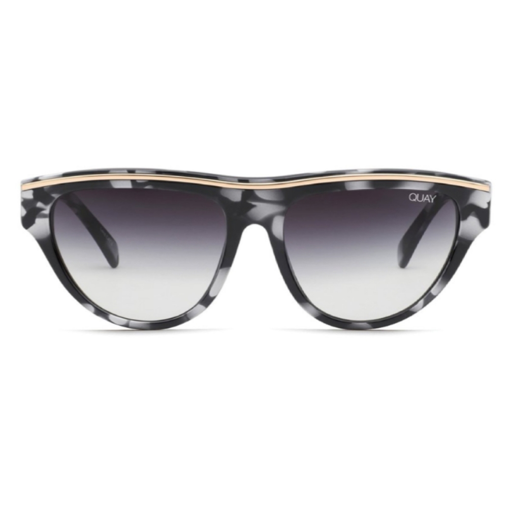 Quay Australia Flight Risk Sunglasses BLKWHTTORT